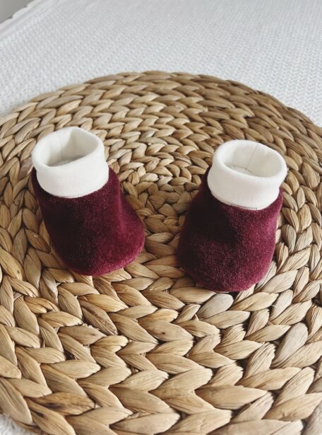 Chaussons chaussettes en velours