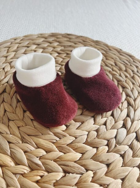 Chaussons chaussettes en velours